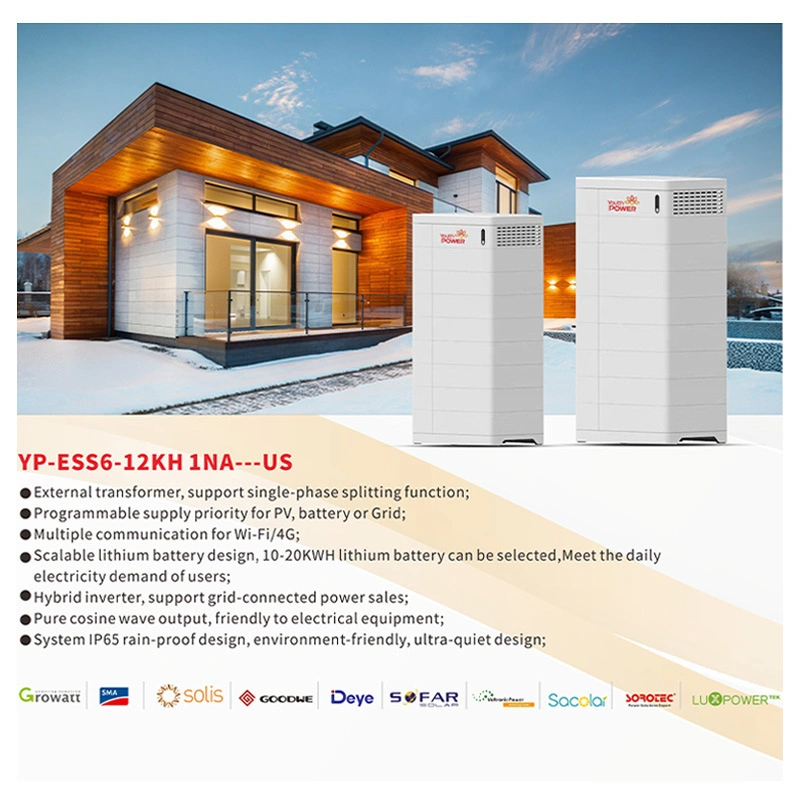 High Voltage Solar Battery System Aio Ess 25kw Lihium Battery with 8kw Inverter