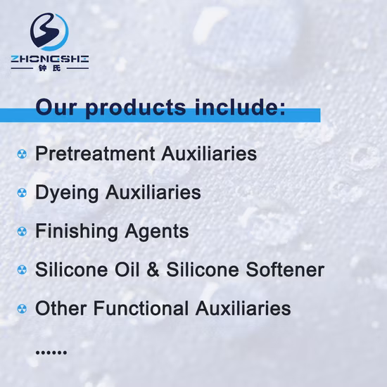  Fabricantes de Auxiliares Têxteis de Óleo de Silicone Terpolímero Wacke.  Amaciador Tne 50