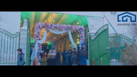 Venda imperdível tenda de casamento de alumínio com decorações da Universal Factory